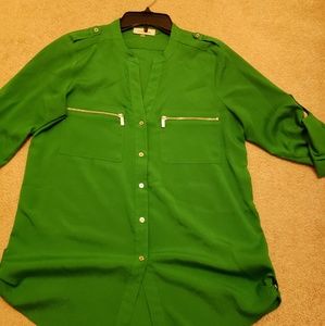 Calvin klein royal green shirt